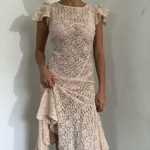 Completely lace maxi dress